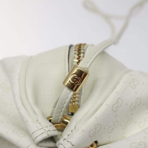 GUCCI Micro GG Supreme Shoulder Bag Pvc White Gold - Picture 14 of 16